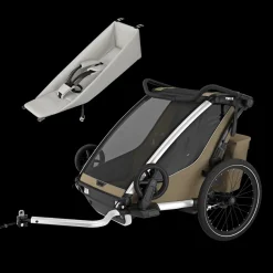 Pacchetti Rimorchio Per Bici|Pacchetti Rimorchio Per Bici*Thule Chariot Cross 2 double infant bundle Cachi sbiadito