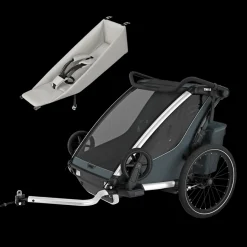 Pacchetti Rimorchio Per Bici|Pacchetti Rimorchio Per Bici*Thule Chariot Cross 2 double infant bundle Ardesia scura