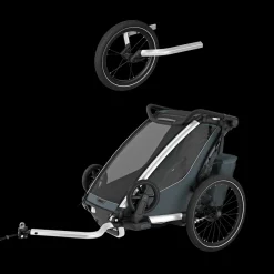 Pacchetti Rimorchio Per Bici|Pacchetti Rimorchio Per Bici*Thule Chariot Cross 2 single jogging Bundle Ardesia scura