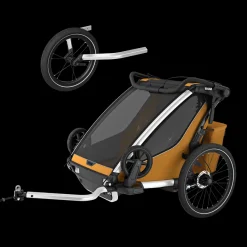 Pacchetti Rimorchio Per Bici|Pacchetti Rimorchio Per Bici*Thule Chariot Sport 2 double jogging Bundle Natural gold