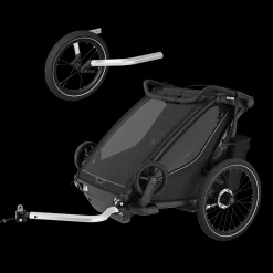 Pacchetti Rimorchio Per Bici|Pacchetti Rimorchio Per Bici*Thule Chariot Sport 2 double jogging Bundle Nero