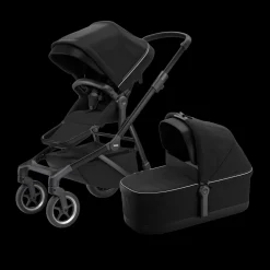 Passeggini Gemellari|Passeggini Combinati*Thule Sleek Midnight black on black