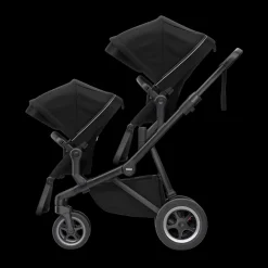 Passeggini Gemellari|Passeggini Combinati*Thule Sleek Midnight black on black