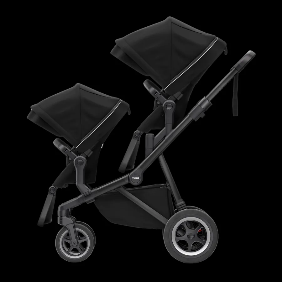 Passeggini Gemellari|Passeggini Combinati*Thule Sleek Midnight black on black