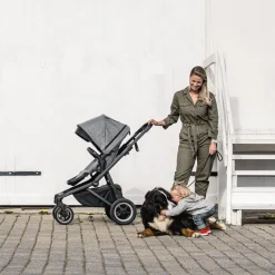 Passeggini Gemellari|Passeggini Combinati*Thule Sleek Midnight black on black