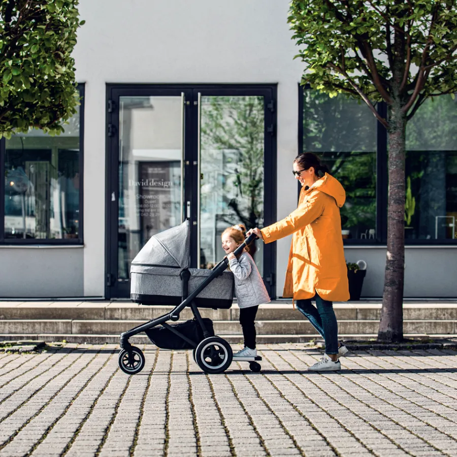 Passeggini Gemellari|Passeggini Combinati*Thule Sleek Midnight black on black