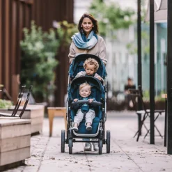 Passeggini Gemellari|Passeggini Combinati*Thule Sleek Midnight black on black