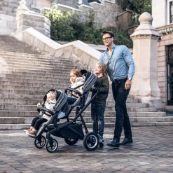 Passeggini Gemellari|Passeggini Combinati*Thule Sleek Midnight black on black