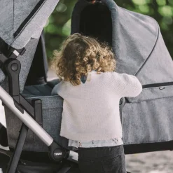Accessori Per Passeggini*Thule Sleek bassinet Alluminio/nero mezzanotte