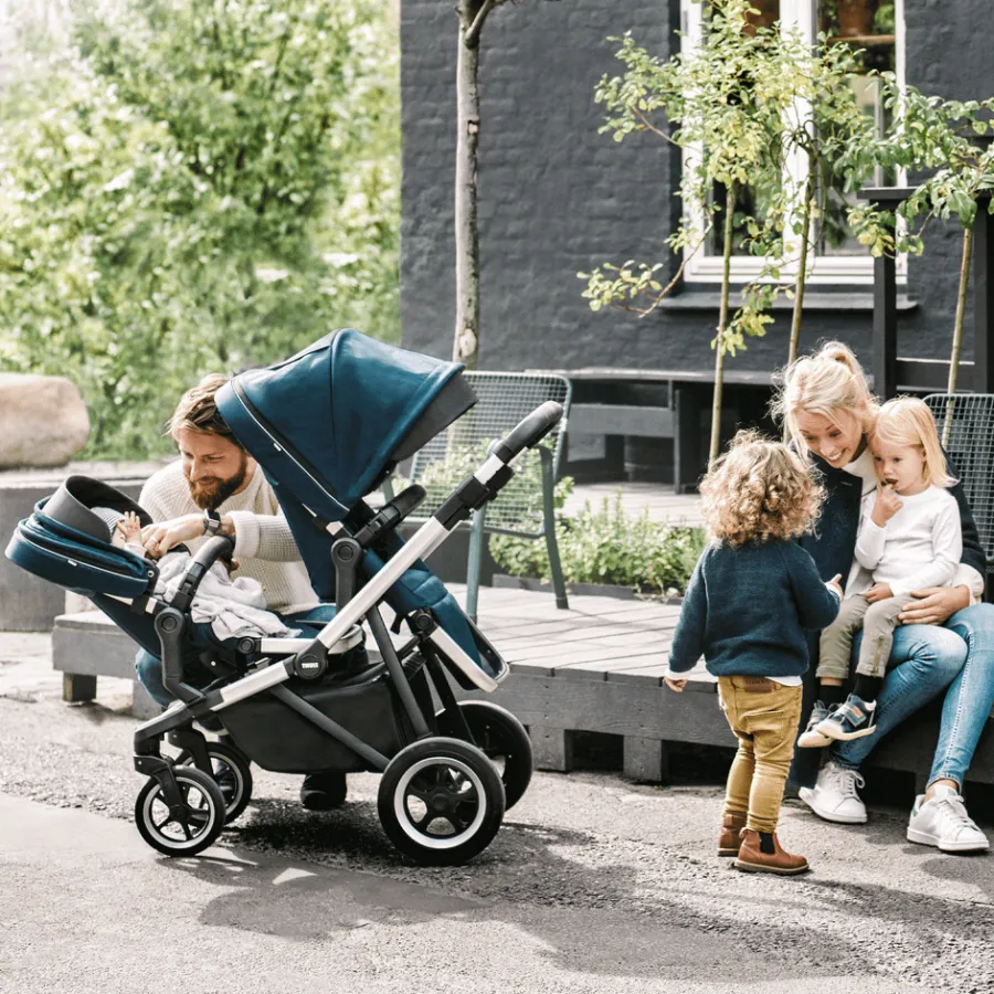 Accessori Per Passeggini*Thule Sleek sibling seat Midnight black on black